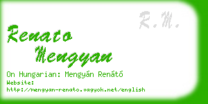renato mengyan business card